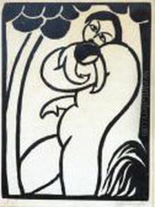 Frau Mit Kind by Georg Schrimpf