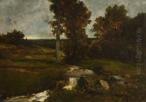 Bachlauf Im Wiesengrund by Carl Schuch