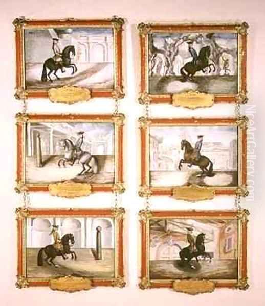 The Spanish Riding School six equestrian paintings - view 1