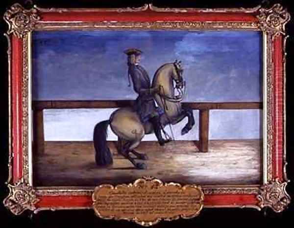 No 45 A horse of the Spanish Riding School performing a dressage movement called the Courbette - view 1