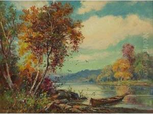 Lake In Autumn by George F. Schultz