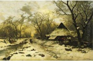 The End Of A Winter's Day by Karl Heinrich Schultze