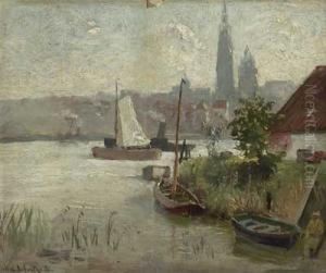 Antwerpen Von St. Anneken Aus Gesehen by Karl Heinrich Schultze