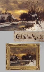 Romantische Winterlandschaft by Karl Heinrich Schultze