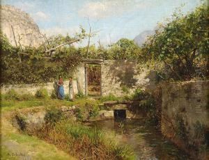 Partie Auf Capri. by Robert Schultze