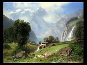 Gebirgslandschaft Mit See by Robert Schultze