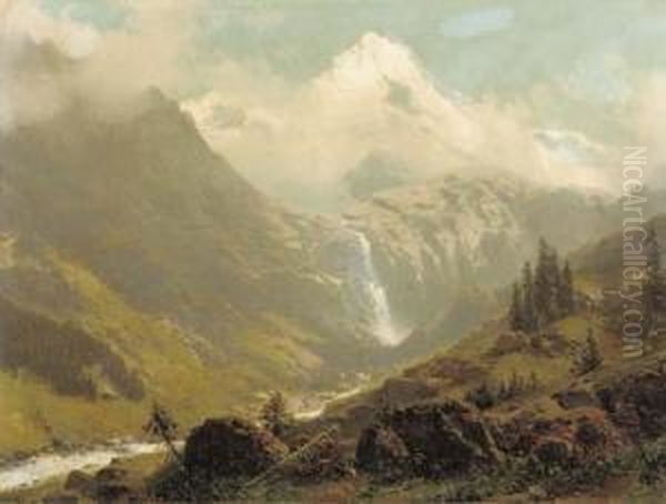 Alpine Glory: The Alps In Summer At Lauterbrunnen,switserland - view 1