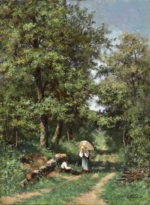 La Cueillette Des Fleurs En Foretde Barbizon