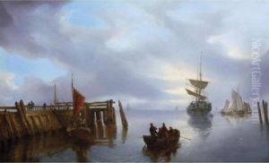 In The Harbour by Karl Friedrich Schulz