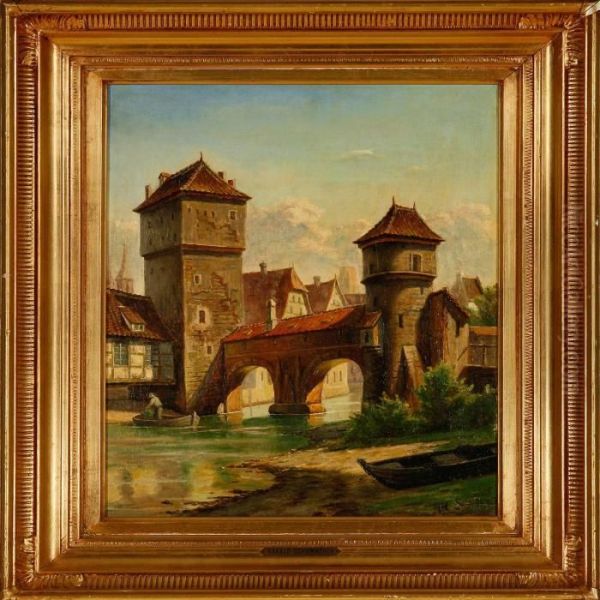 Overlooking The Hangman Bridge In Nuremberg - view 1