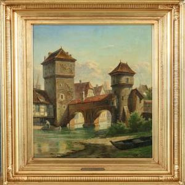 Scenery From Nurnberg In The Back Henkerstieg - view 1
