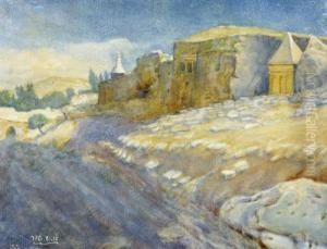 Tombs In The Kidron Valley by Aaron Shaul Schur