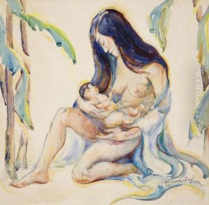 Mother And Child by Donna Schuster