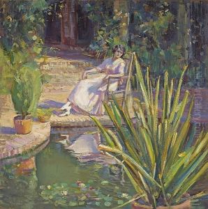 Garden Reflection by Donna Schuster