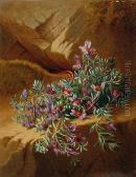 Alpine Flowers, A Pair - view 1