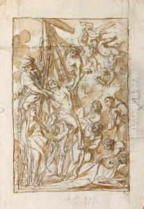 Etude Pour La Descente De Croix Avec Saint Francois