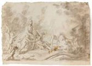 L'allegorie De La Terre by Cornelis I Schut