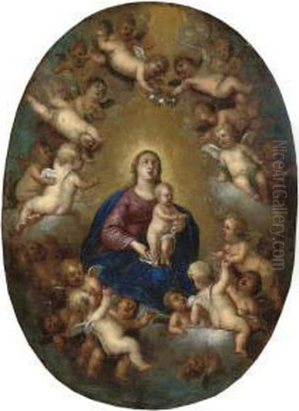 The Madonna And Child With Putti - view 1