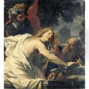 Susanna And The Elders by Cornelis I Schut