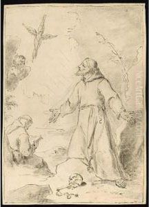 The Vision Of St. Francis by Cornelis Iii Schut