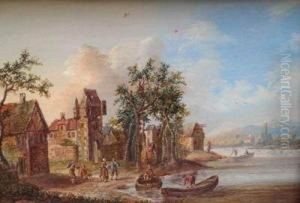 A Pair Of Paintings by Johann Georg Schutz
