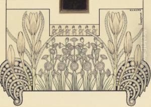 Symbolic Ornament, Illustration For by Carlos Schwabe