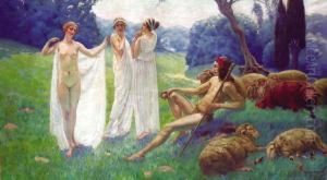 Le Jugement De Paris by Carlos Schwabe