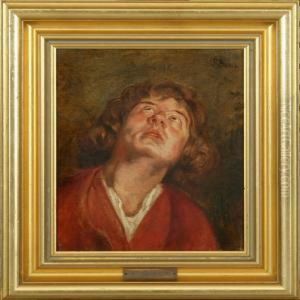 Portrait Of A Youngman by Frans Schwartz