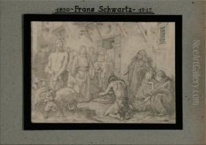 Collection Of Sketches And Studies by Frans Schwartz