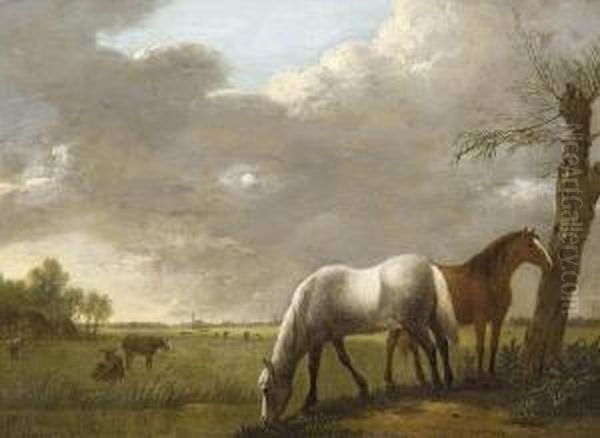 Horses In A Field - view 1