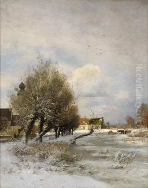 Winterliche Fluslandschaft. - view 1
