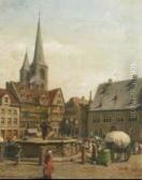 Market At Halberstadt - view 1