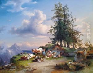 Sull""""alpeggio by Carl I Schweninger