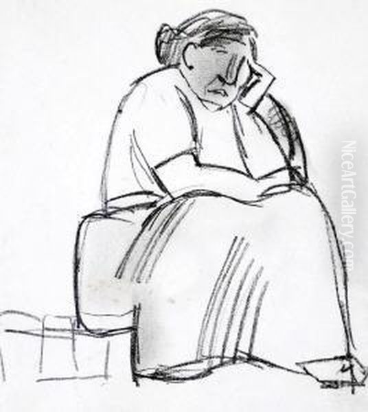Sitzende Frau; Zwei Figuren - view 1