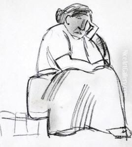 Sitzende Frau; Zwei Figuren Sitzende Frau; Zwei Figuren