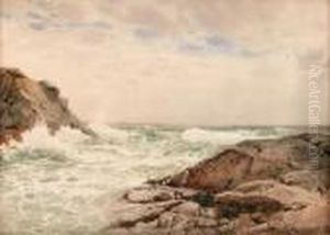 Felsiger Kustenstrich An Der Ostsee by Friedrich Wilhelm Schwinge