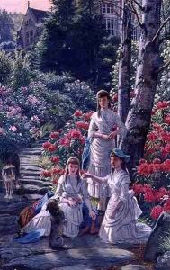 The Princesses Louise Victoria and Maude Visiting Cragside in 1884 by Henry Hetherington Emmerson