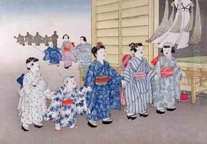 O Bon Festival from the series Childrens Games by Kobayashi Eitaku