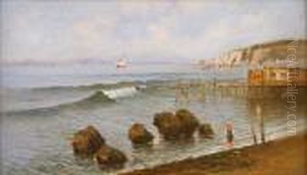 Costiera Napoletana Con Pescatorello 
Barche Di Pescatori A Napoli Con Castel Dell'ovo - view 1