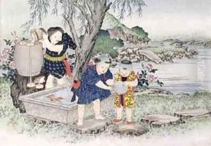 Goldfish from the series Childrens Games by Kobayashi Eitaku