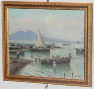 Pescatori A Napoli by Raimpondo Scoppa