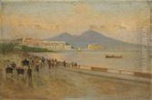 Due Vedute Di Napoli by Raimpondo Scoppa