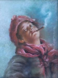Scugnizzo. Pastello Su Cartone by Raimpondo Scoppa