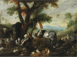 Orfeo Che Incanta Gli Animali by Sinibaldo Scorza