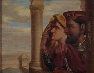 Sketch For A Fresco Of Macbeth And Lady Macbeth by David Scott