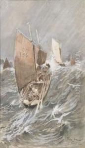 Barques Et Pecheurs A Douarnenez