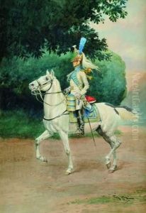 Trompette De Dragon A Cheval by Georges Bertin, Dit Scott De Plagnolles