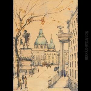 Franzosischer Dom - Berlin; Opernplatz - Berlin by Georges Bertin, Dit Scott De Plagnolles
