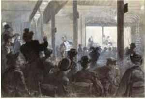 La Lutte Et Les Lutteurs. A La Salle Gangloff, Circa 1899