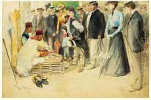 L' Expositon Universelle De 1900 : Artisans Africains Dans La Section Coloniale - view 1